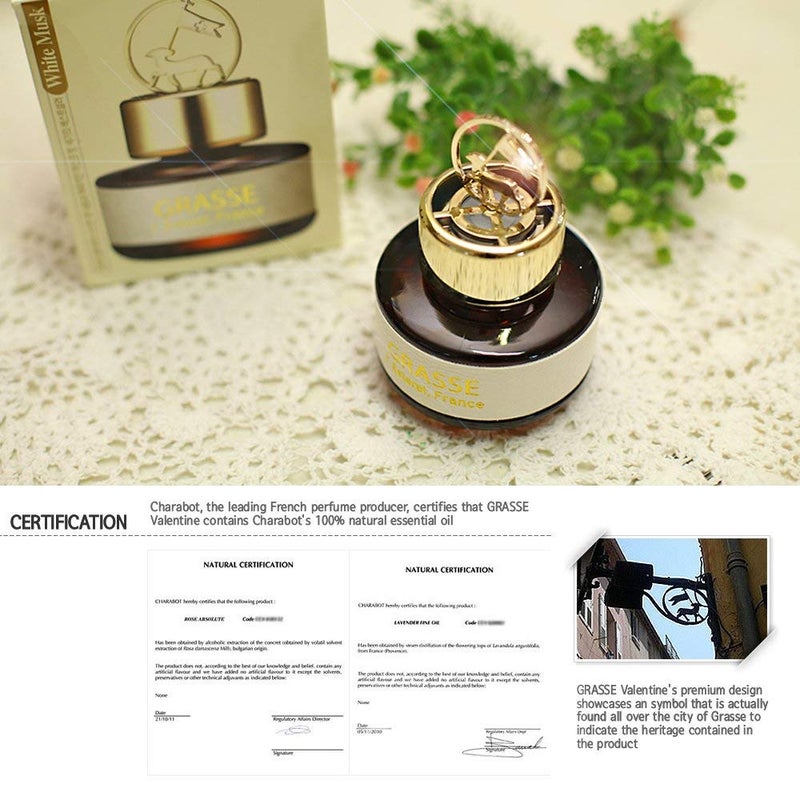 Bullsone Grasse L'esterel, Natural Car Air Fresheners, Luxury Car Perfume - Bulgarian Rose - Image 3